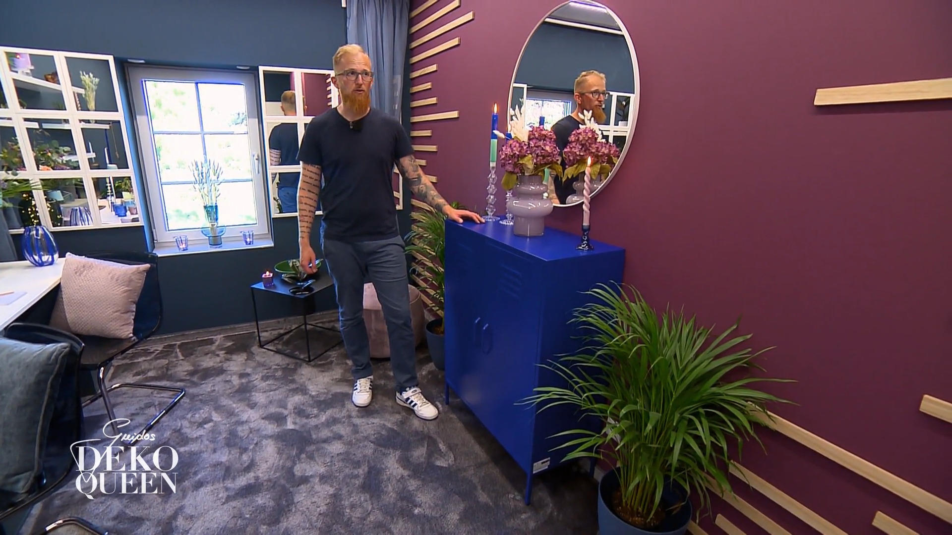 Martin präsentiert kalte Farben im Arbeitszimmer