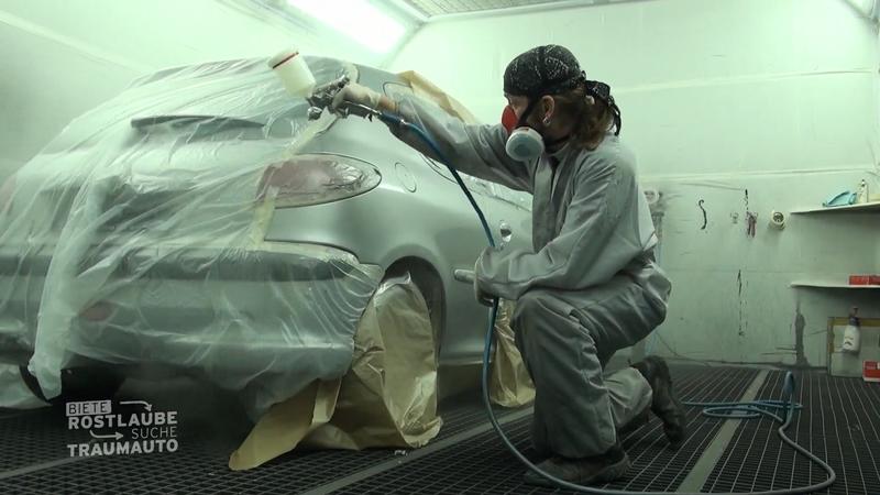 Schönheitsarbeiten am Peugeot