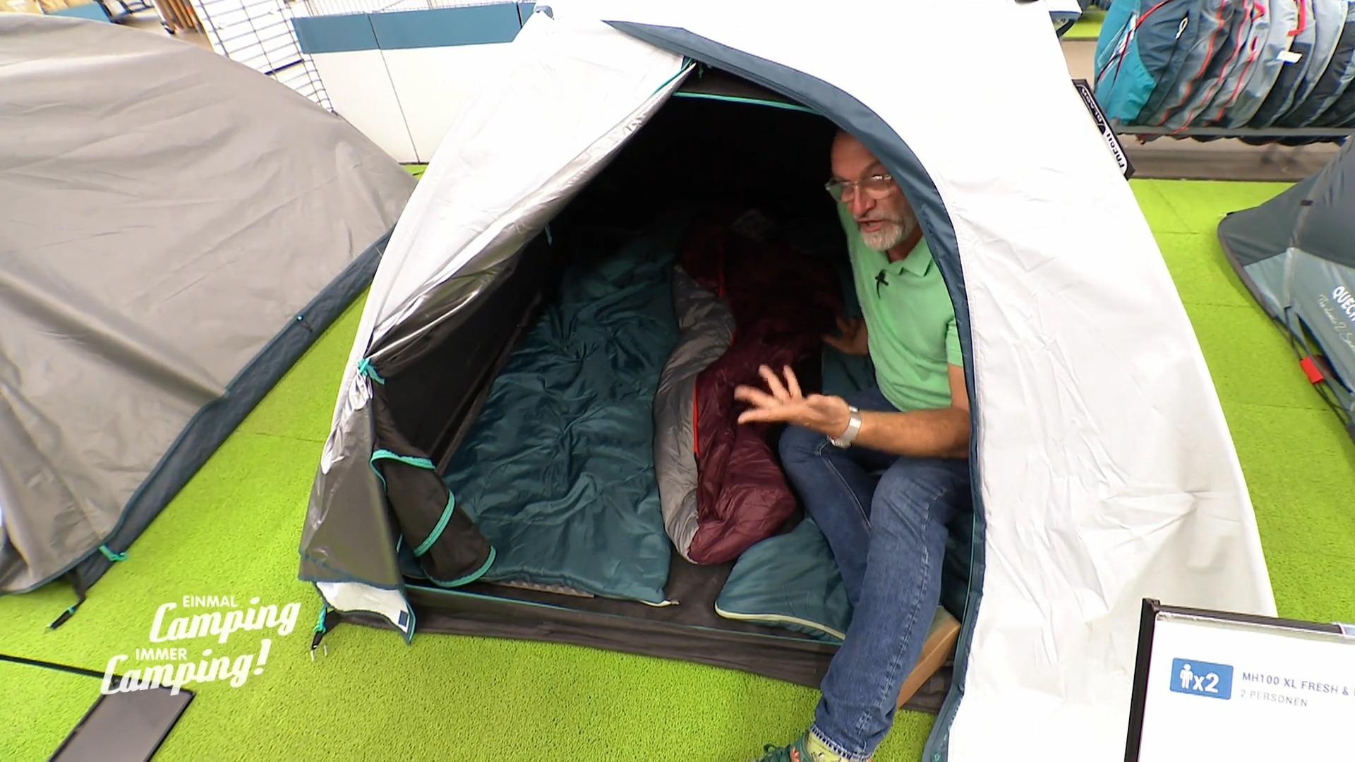 Dennis und Frank suchen das perfekte Zelt