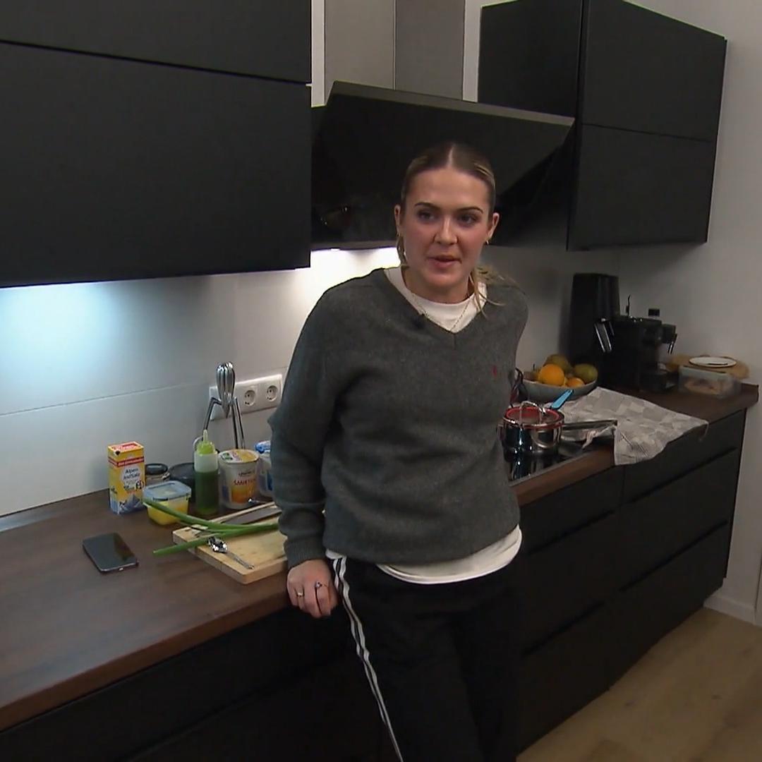 Sarah macht sich locker