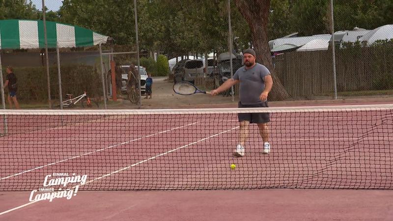 Tennis-Match in spanischer Sommerhitze