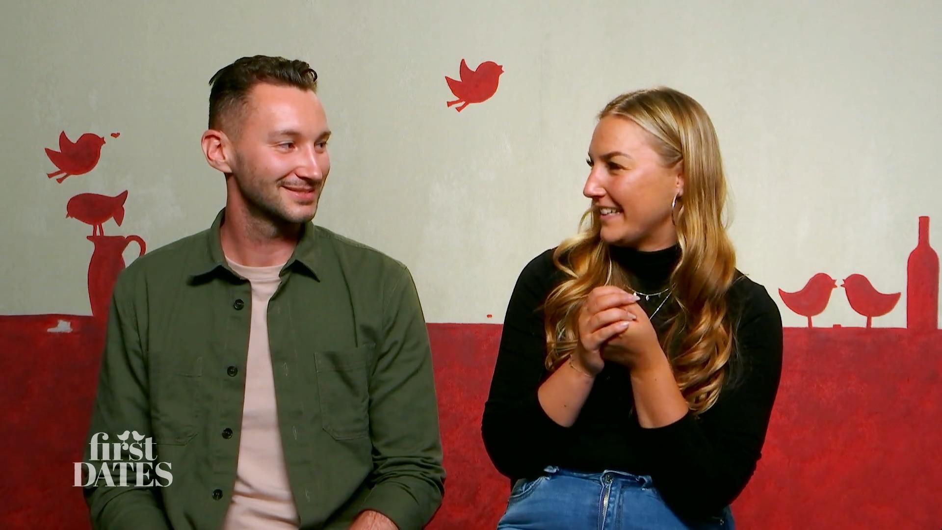 Alex und Andreas strahlen nach ihrem Date