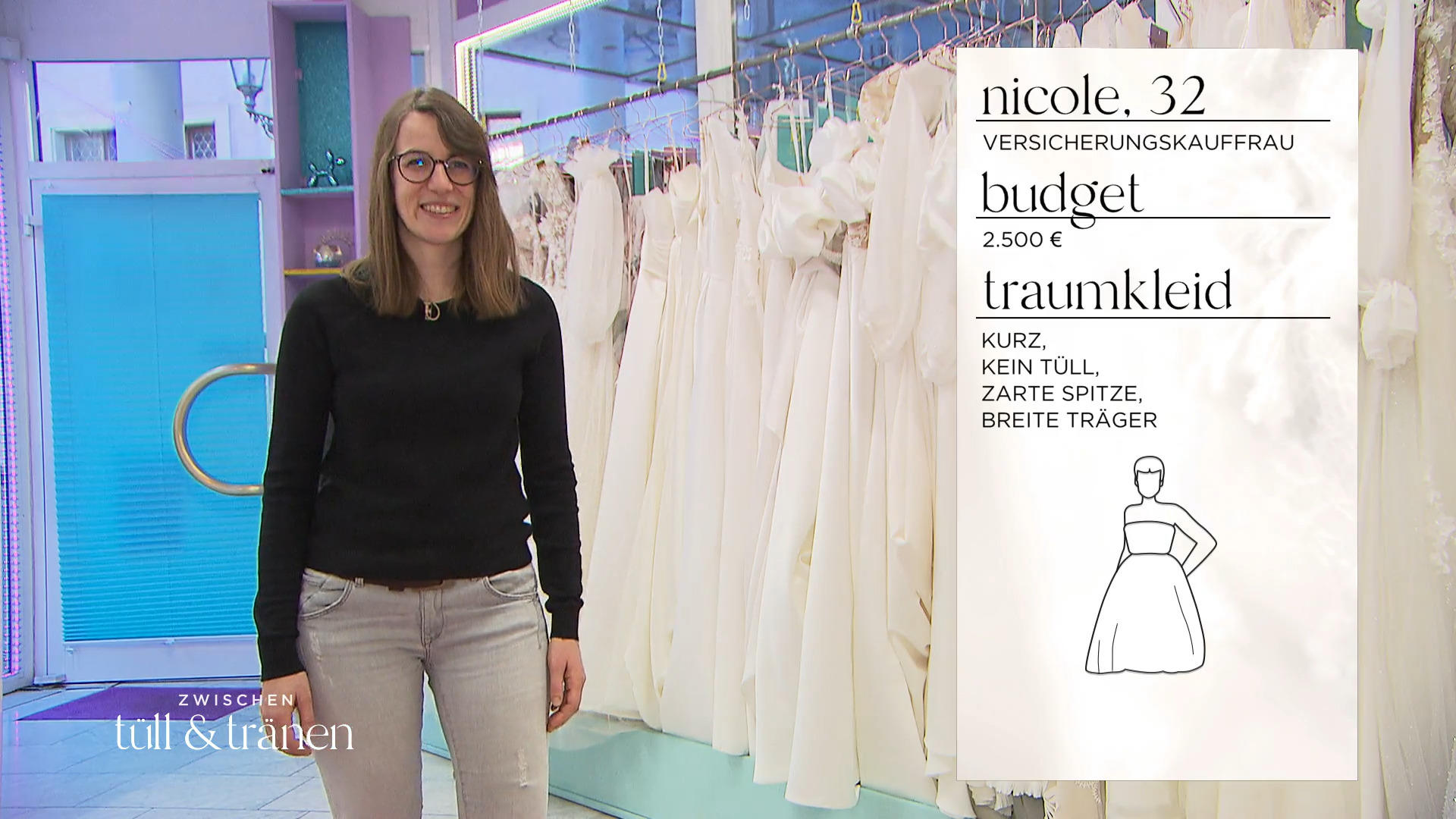 Kurz und praktisch: immerhin will Nicole tanzen