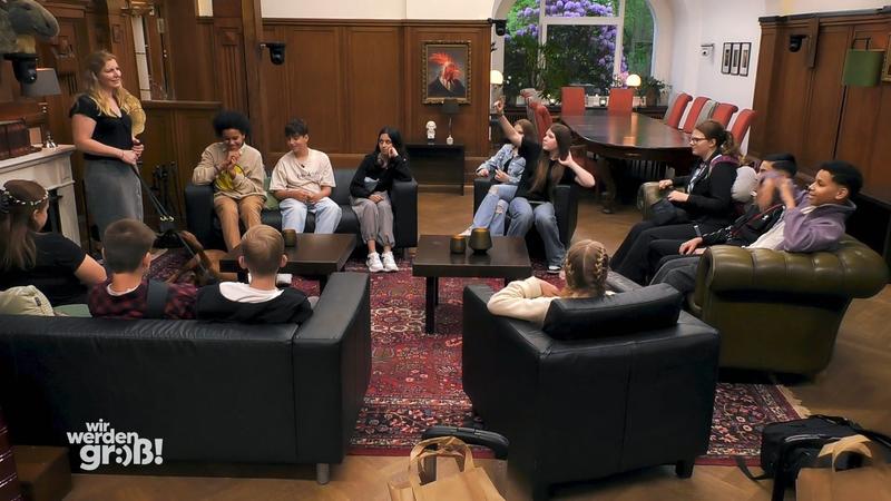 Teenager stellen sich der Herausforderung