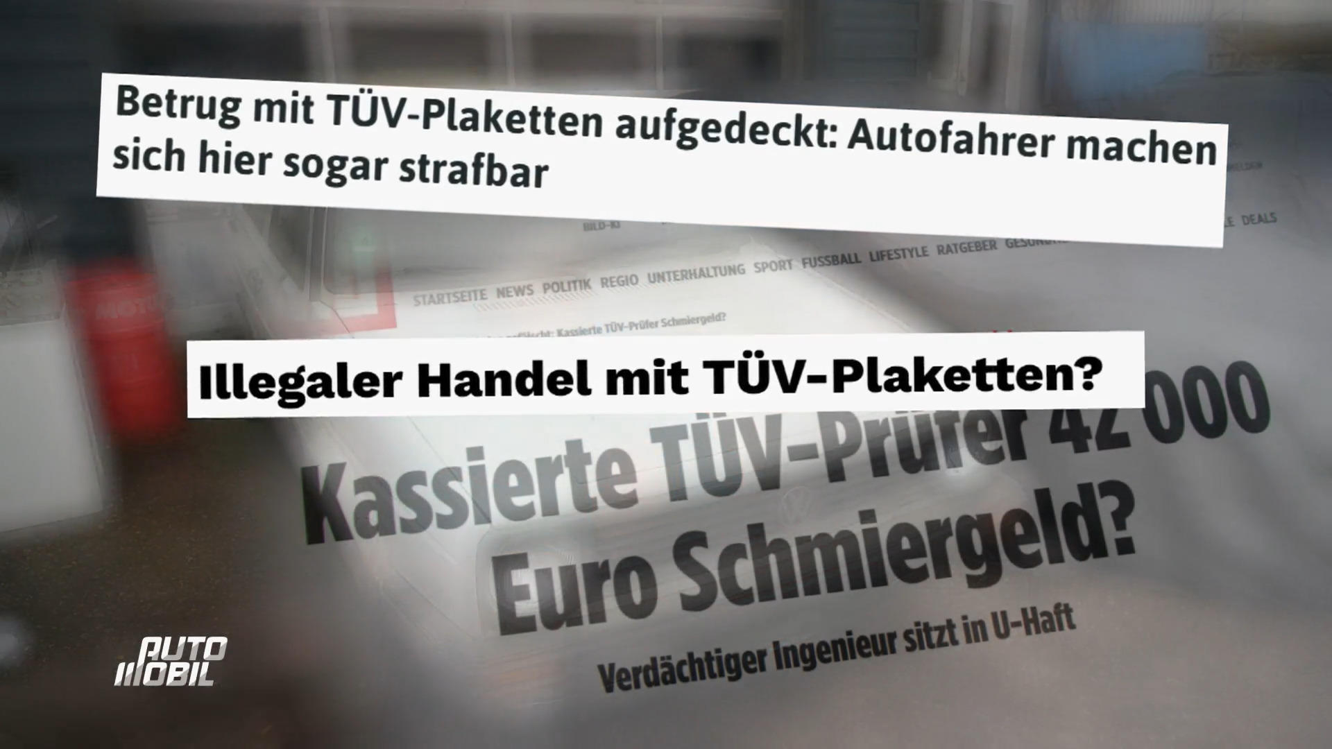 Illegaler Handel mit TÜV-Plaketten