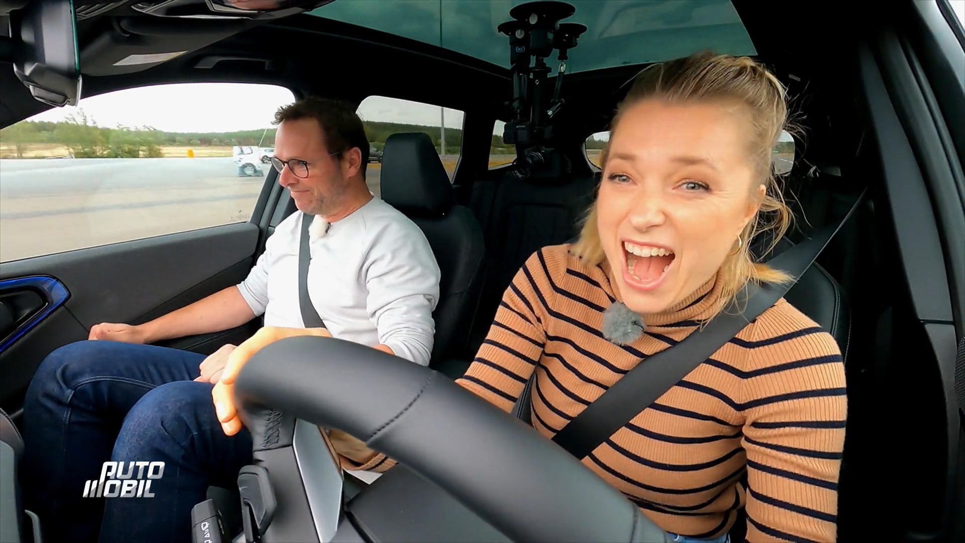 Anni Dunkelmann als Testfahrerin