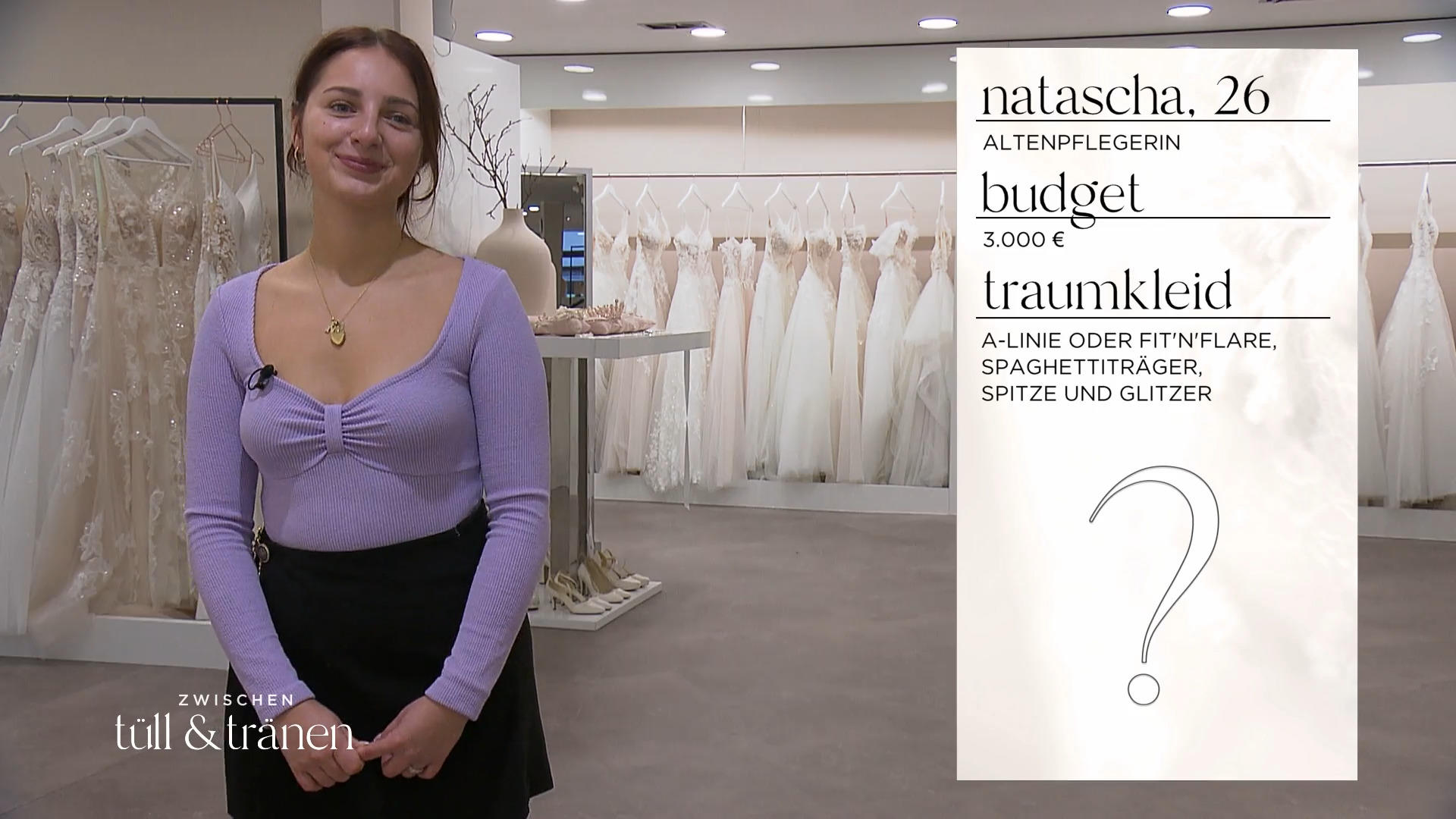 Nisane Sümer hilft heute Braut Natascha