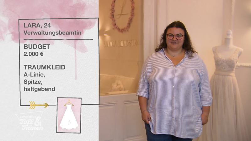 Laras Oberweite ist für manche Kleider zu groß