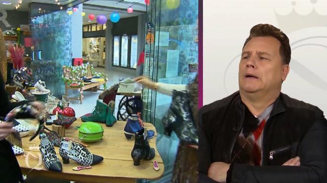 Stardesigner Guido Maria Kretschmer kann bei diesen Schuhe kaum hinschauen