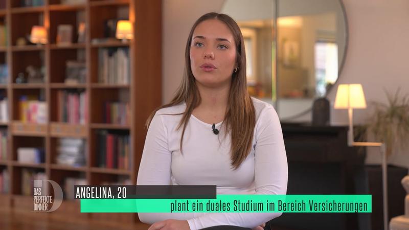 Angelina serviert italienische Köstlichkeiten