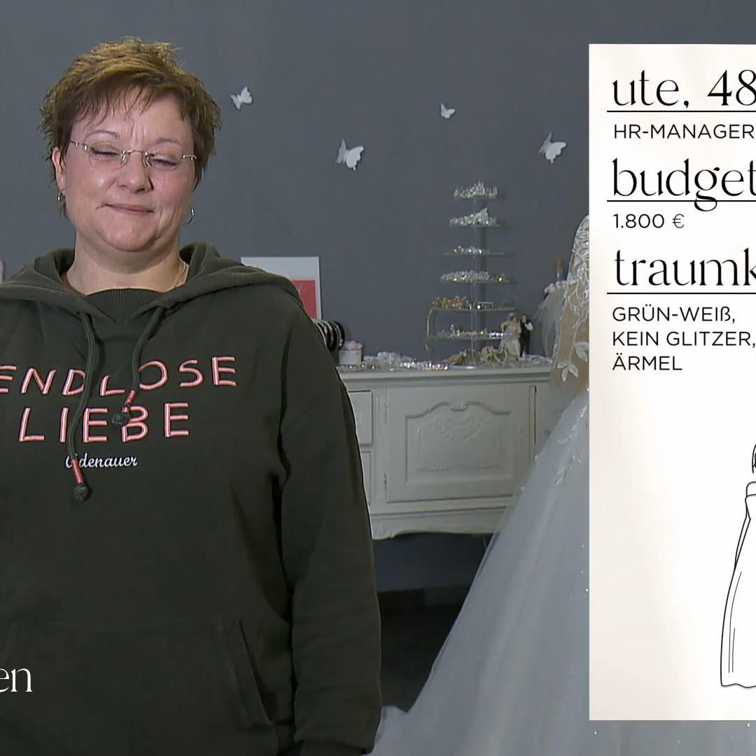 Ute möchte in der Farbe der Hoffnung heiraten