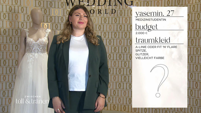 Braut Yasemin kann zwischen 1.000 Kleidern wählen