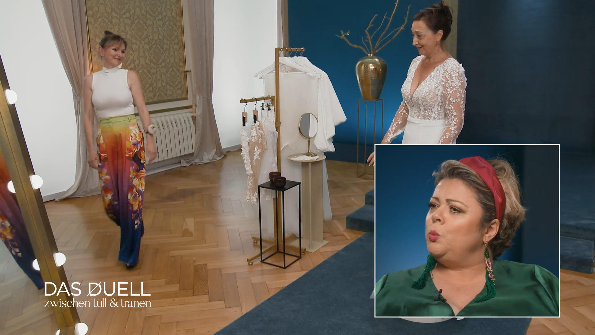 Claudia punktet mit viel Glitzer