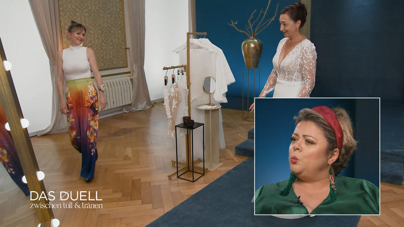 Claudia punktet mit viel Glitzer