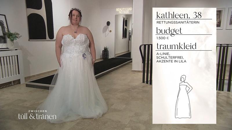Kathleen hat ihre Hochzeitsrobe gefunden