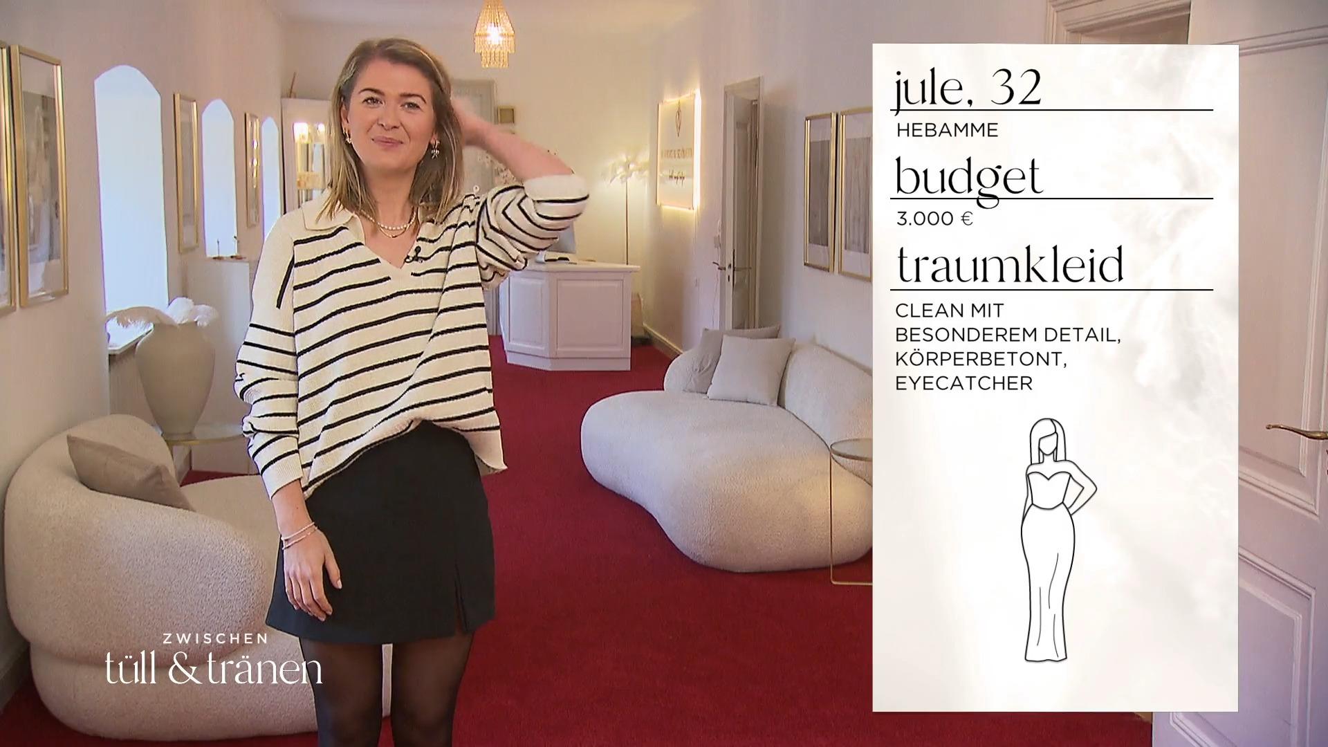 Verwirft sie ihr erstes Brautkleid-Konzept?