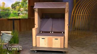Strandkorb wird zur Sauna