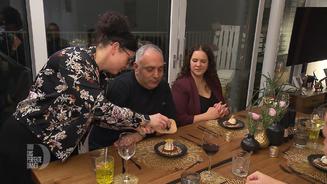 Plötzlich wird das Dinner hektisch