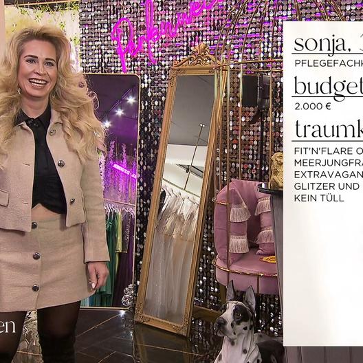 Braut Sonja ist nach eigenen Worten: „Extra, extra, extra.“