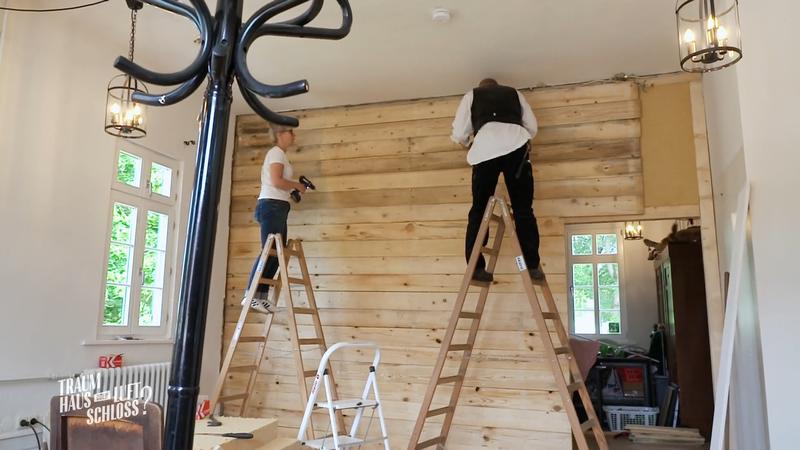 Bei Nicole und Axel steht endlich die Wand