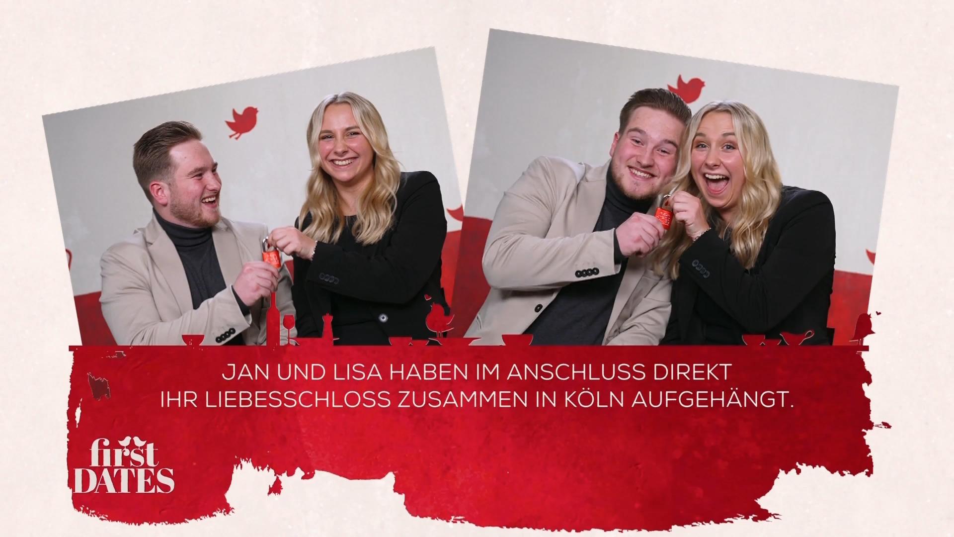 Jan und Lisa haben ihr Liebesschloss aufgehängt