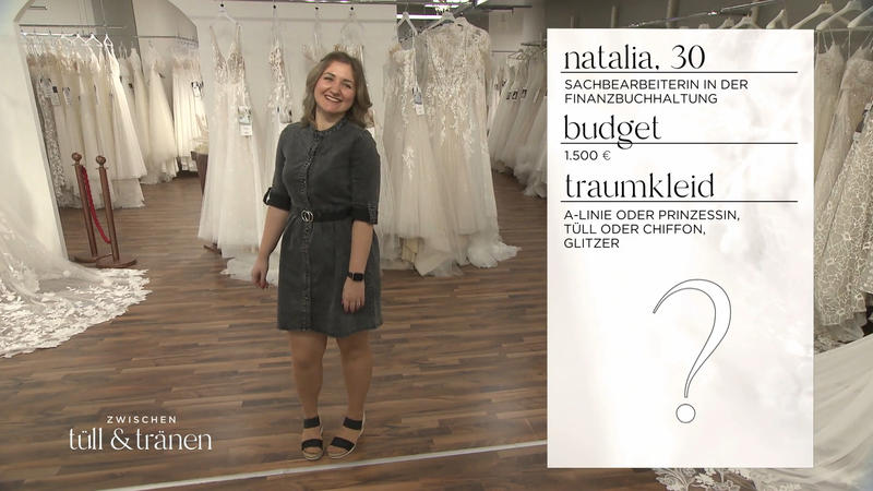 Trotz klarem Budget: Traumkleid für Natalia?