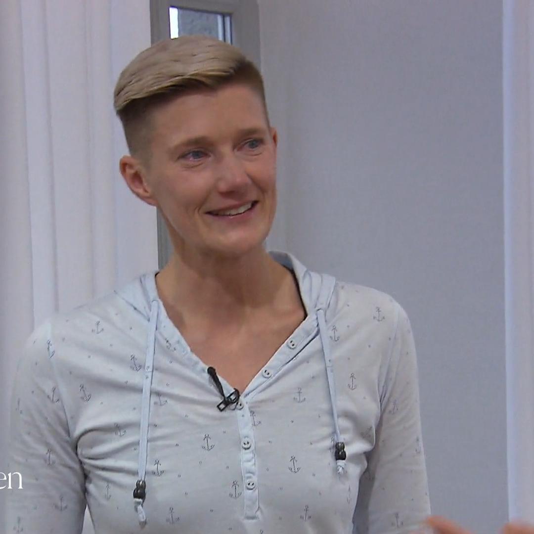 Volleyballerin Pamela kämpft mit Tränen