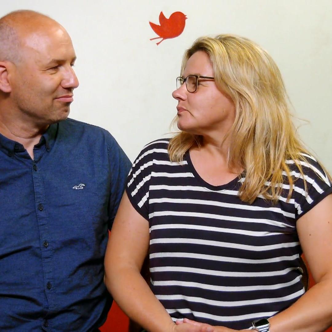 Claudia und Steffen bekommen ein Liebesschloss