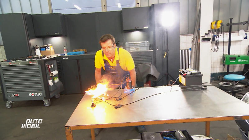 Die Autodocs sind Feuer und Flamme für den Youngtimer