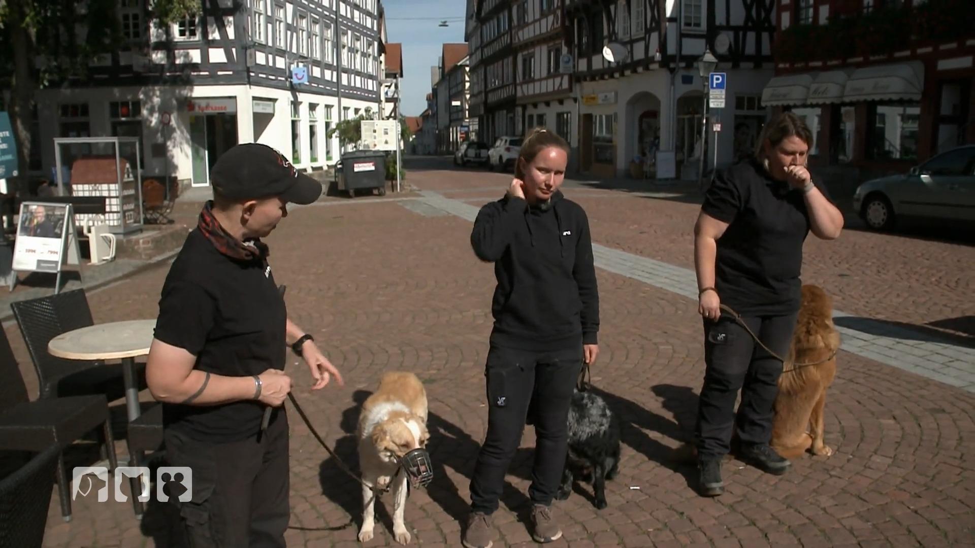 Deeskalationstraining in der Fußgängerzone