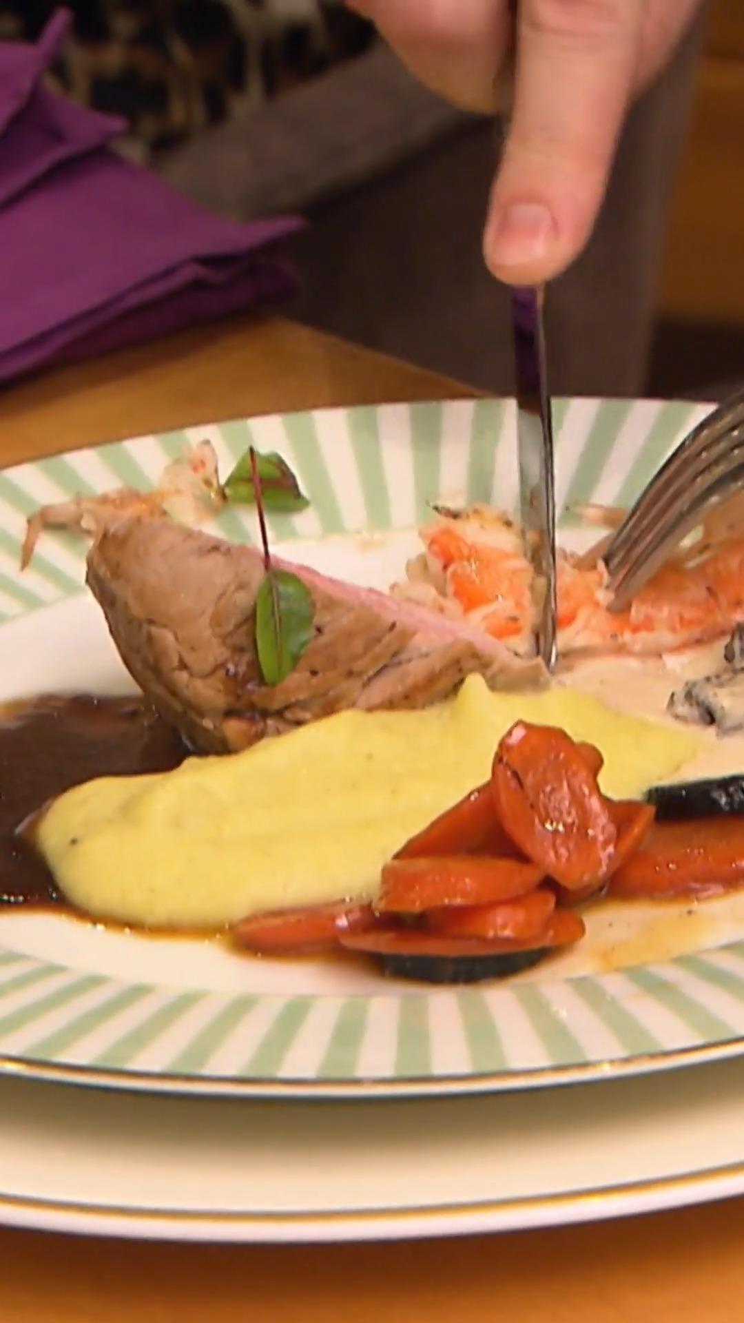 Kalbsfilet trifft auf Vanillekarotten