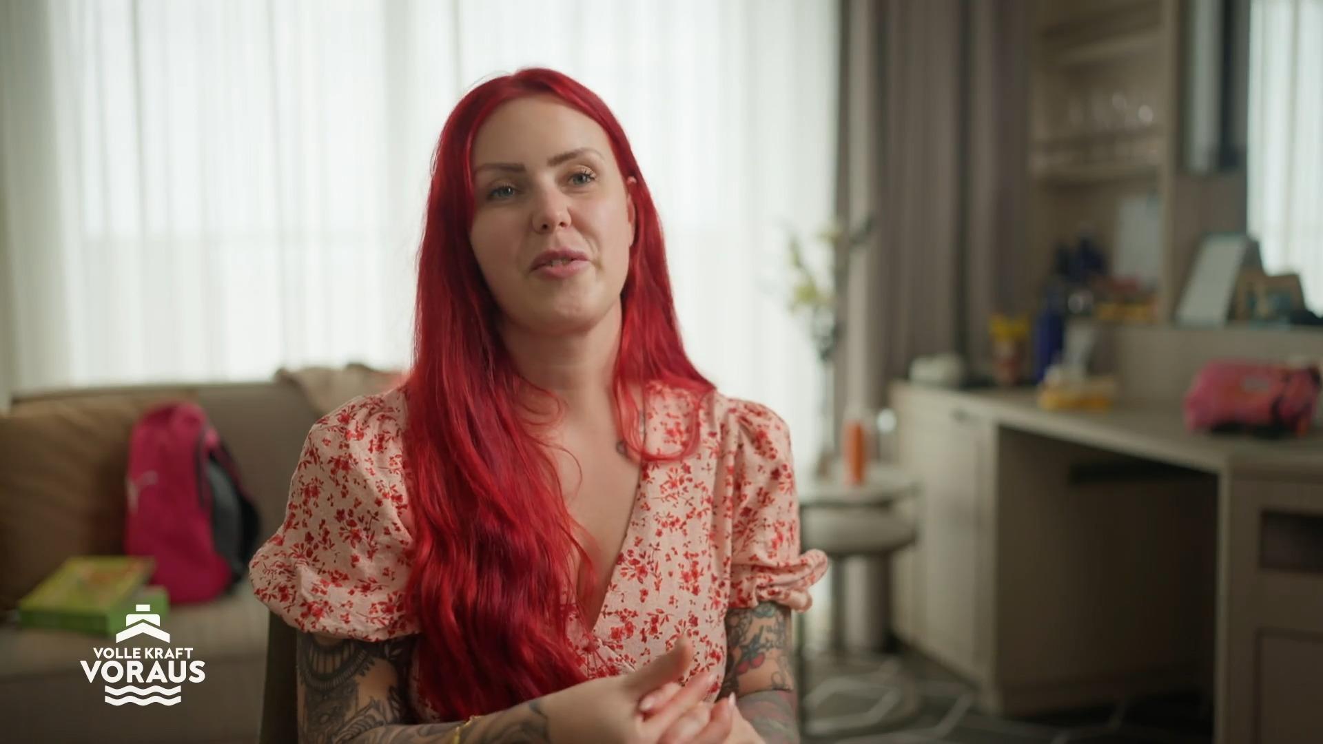 Yvonne ist aufgeregt vor dem Shooting