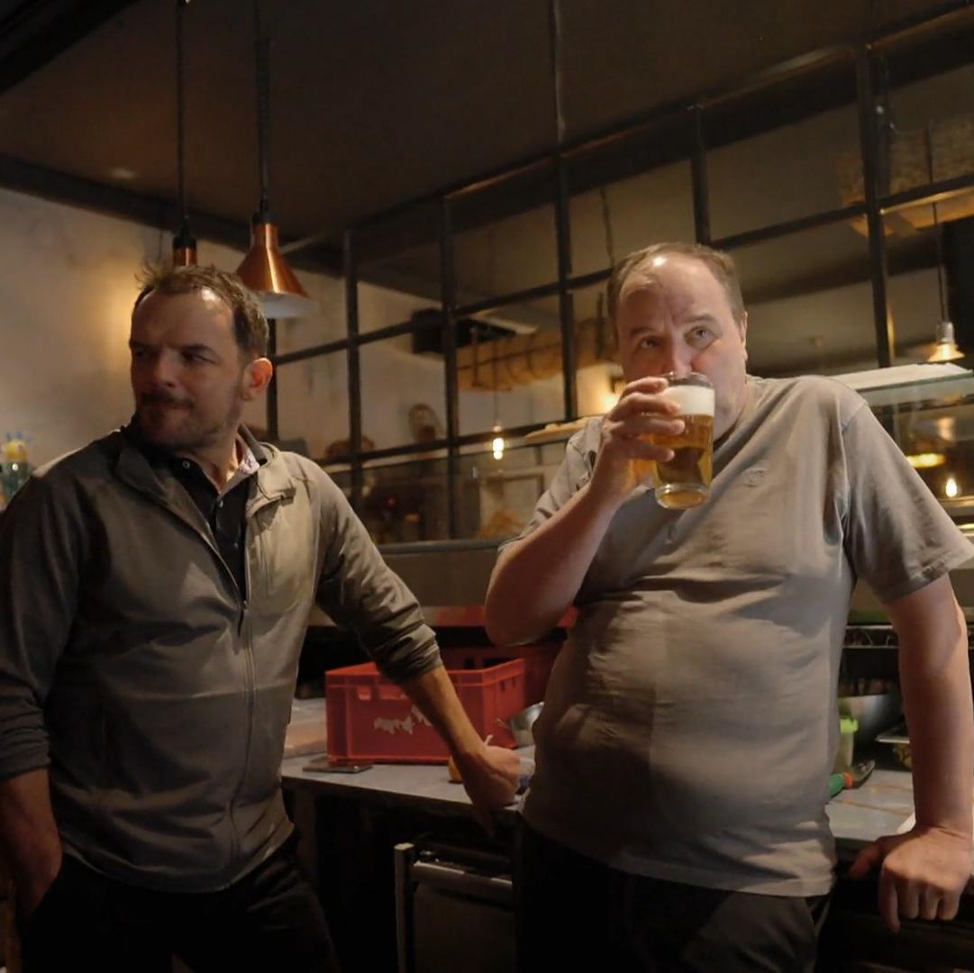 Lafer braucht erst mal ein Bier