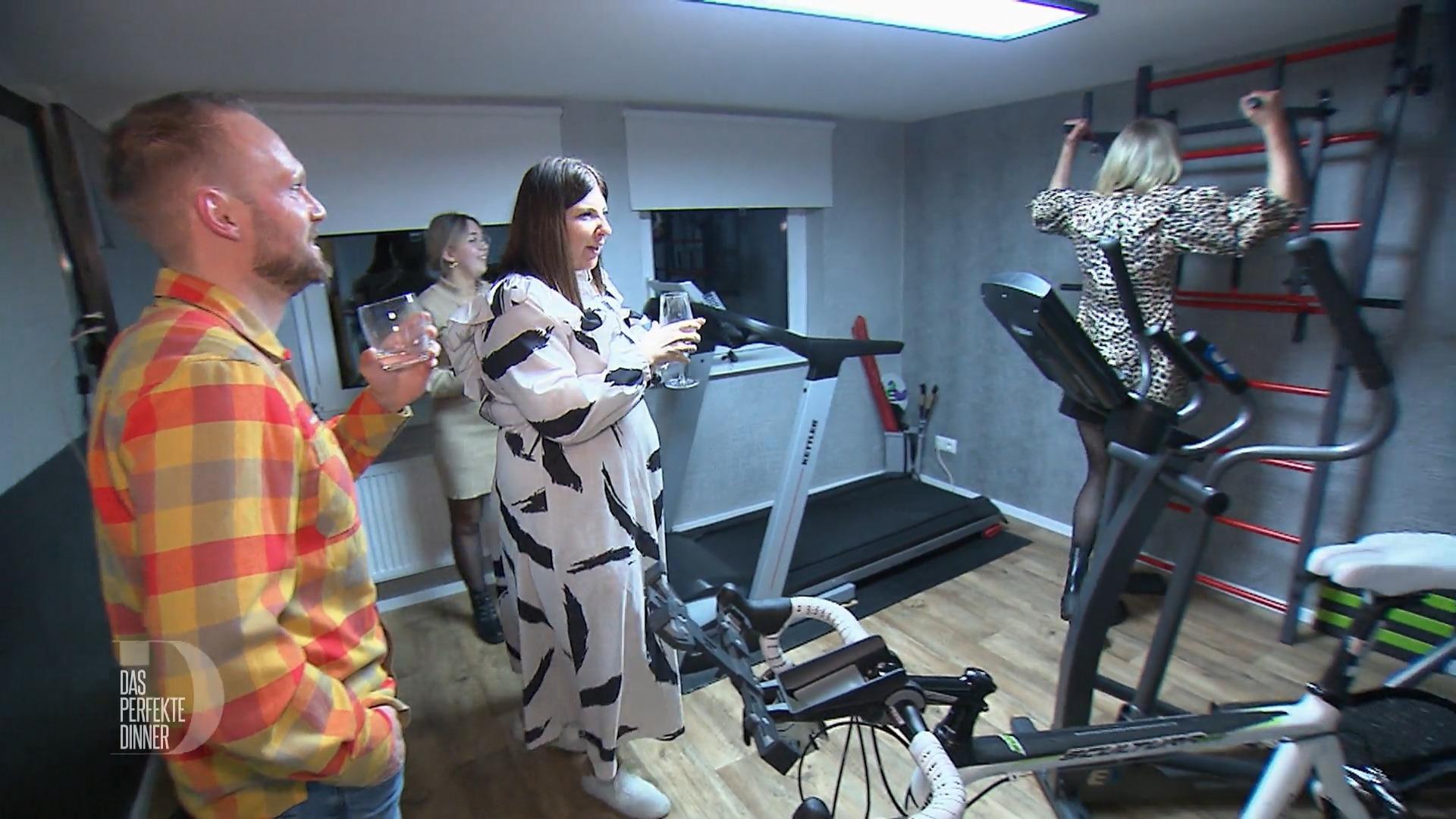 Franks Gäste machen sich fit fürs Menü