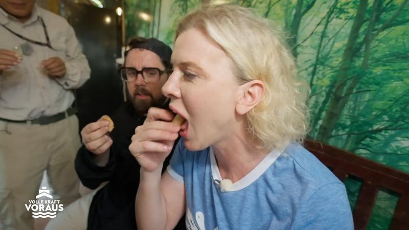 Eva und Steven stellen sich der Mutprobe