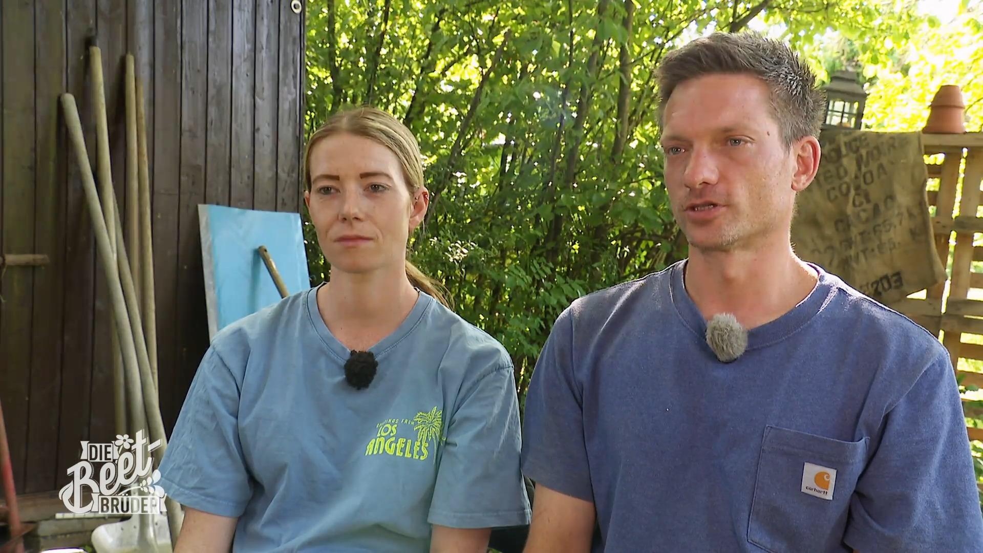 Dennis als Praktikant im eigenen Garten