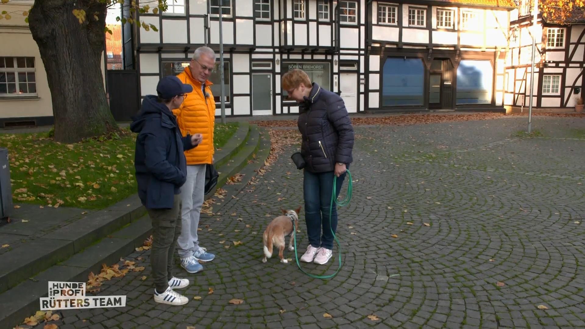 Melle überprüft Lous Fortschritte im Training
