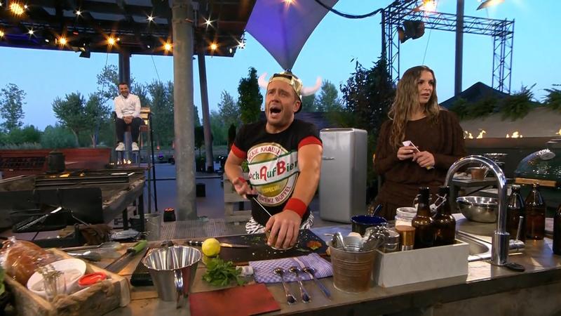 Lorenz Büffel macht Animation  - während des Kochens