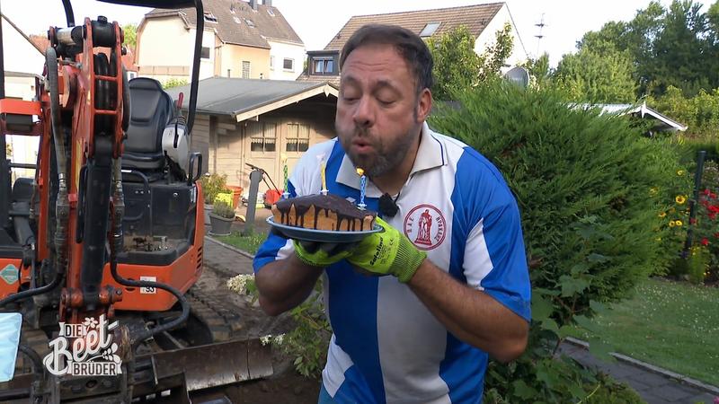 Geburtstagsüberraschung auf der Baustelle