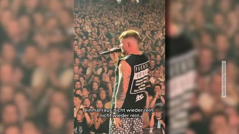 Finch Asozial schmeißt asozialen Grabscher vom Konzert!