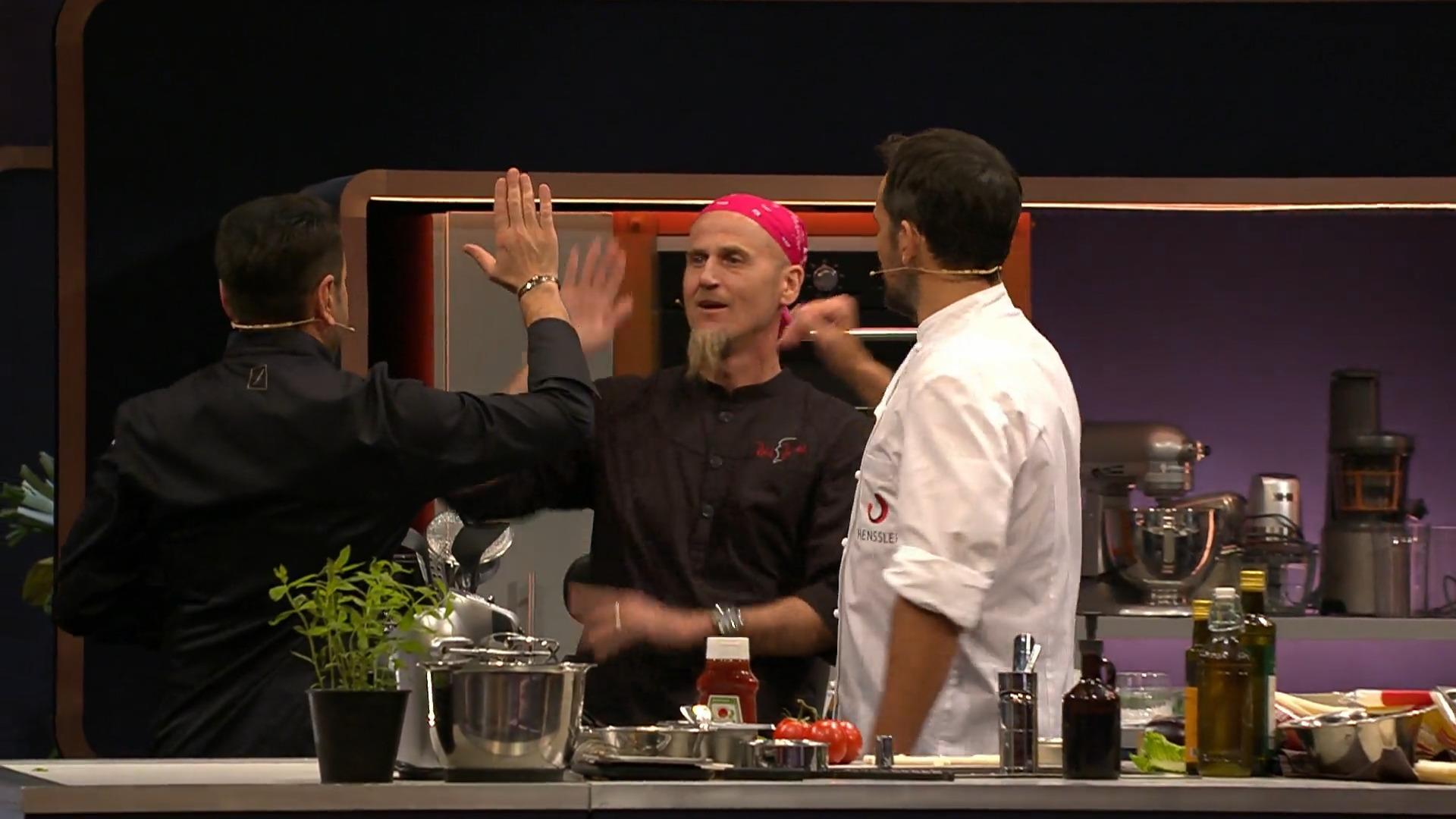 Team Henssler gewinnt den ersten Kochgang