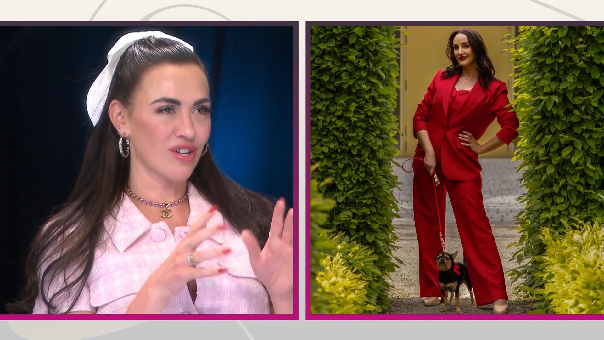 Minas "Woman in Red"-Look kommt an