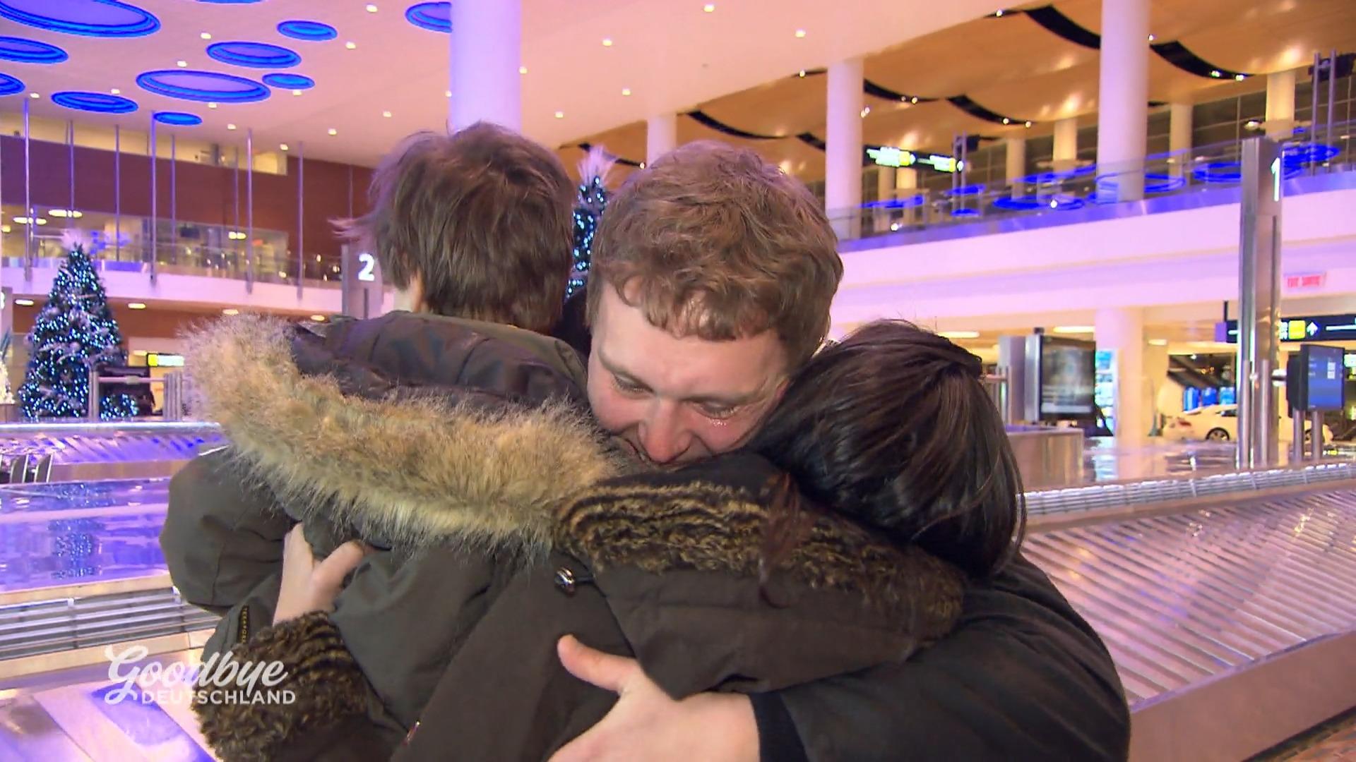 Stephan empfängt seine Familie in Kanada