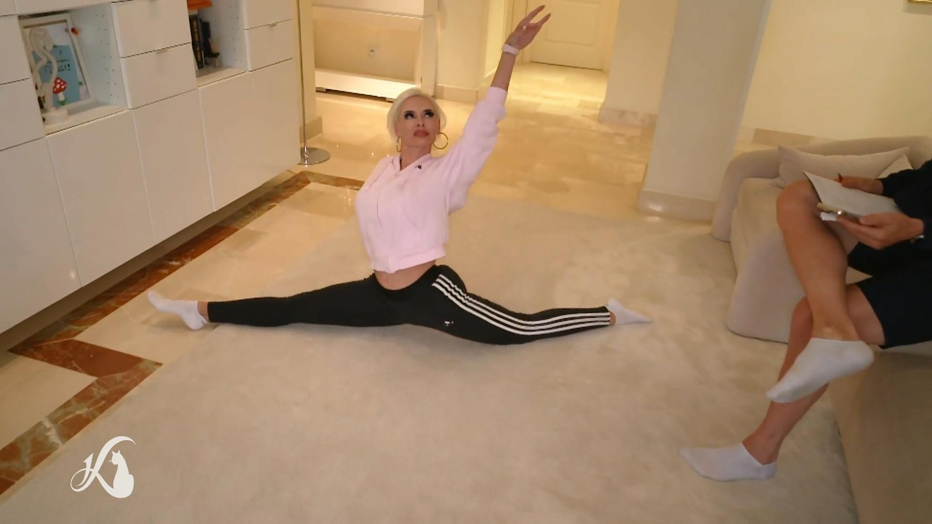 Daniela bereitet sich auf den großen Wettkampf vor