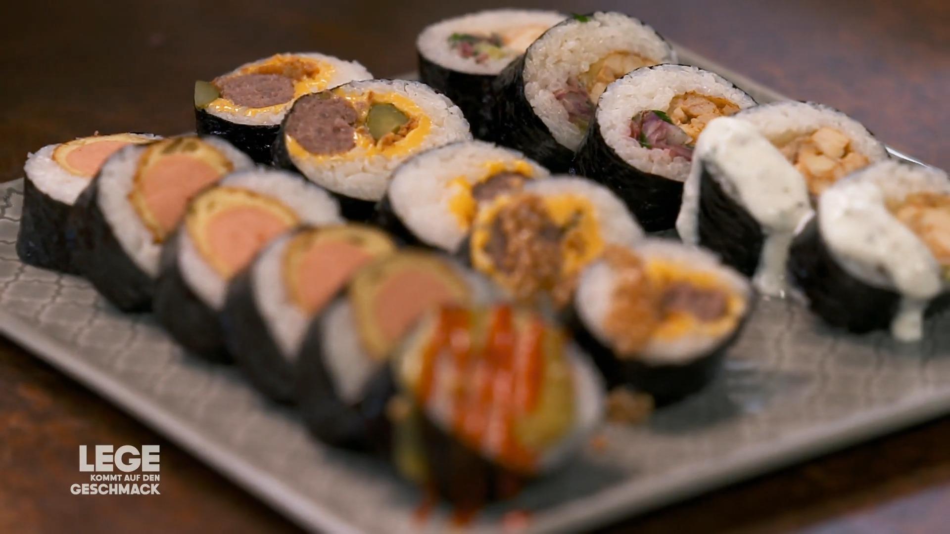 Lege bewertet seine kreativen Kimbab-Ideen