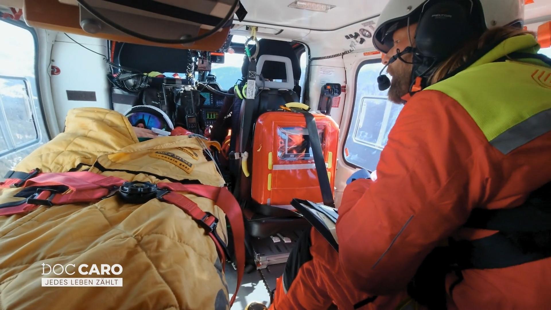 Heli-Transport in die Klinik