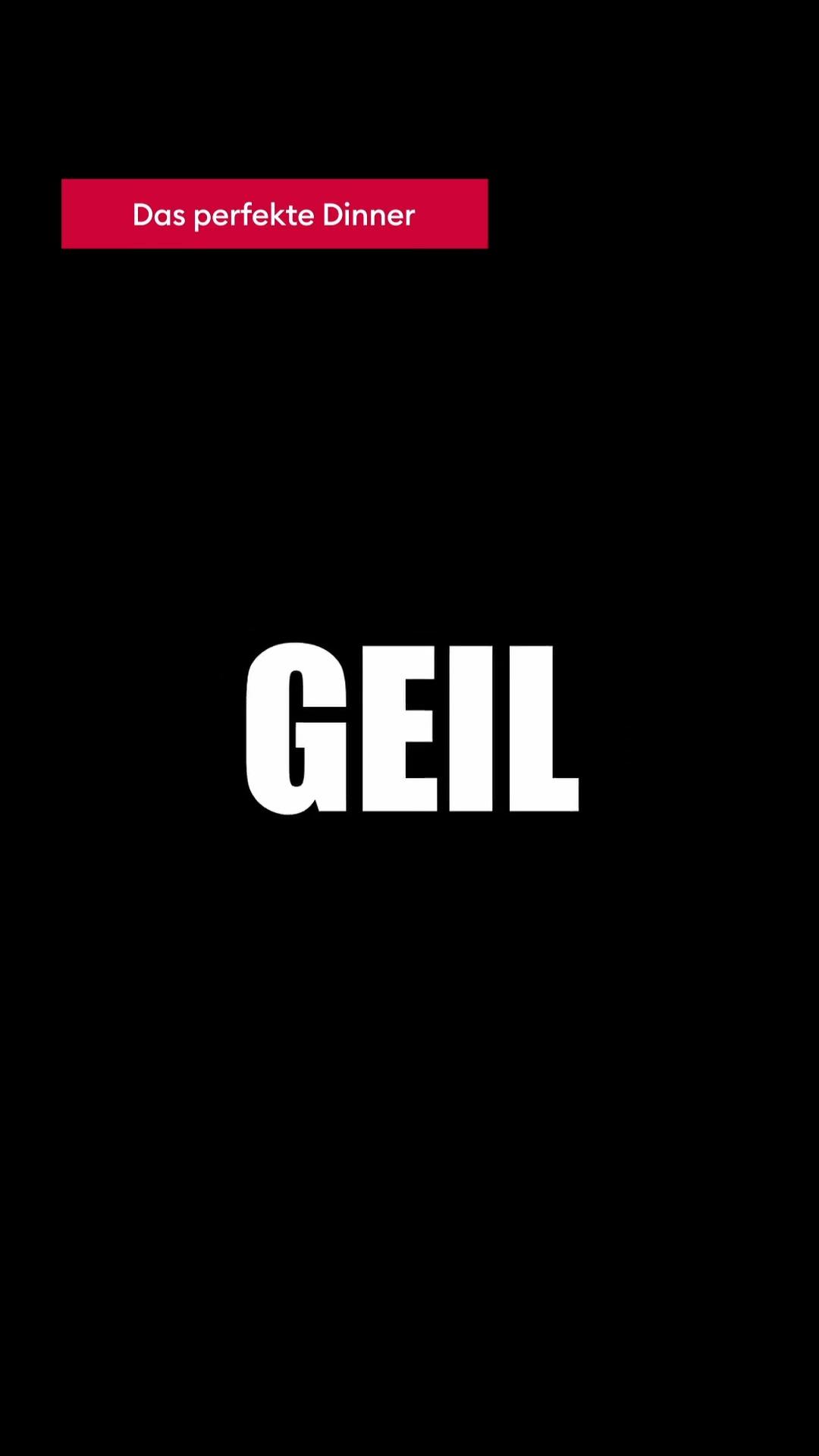 Schon ein bisschen geil - das Dinner heute