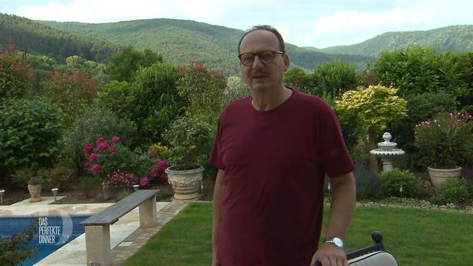Armins idyllischer Blick auf die Weinberge begeistert die Gäste