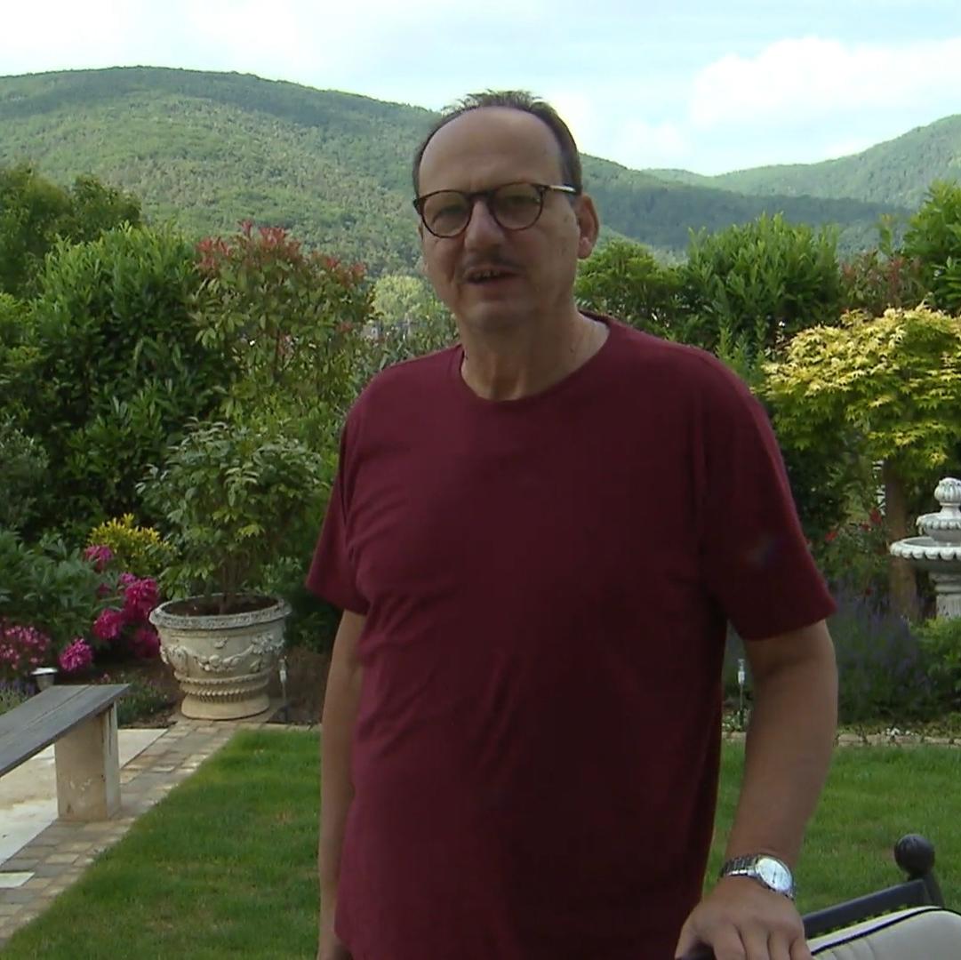 Armins idyllischer Blick auf die Weinberge