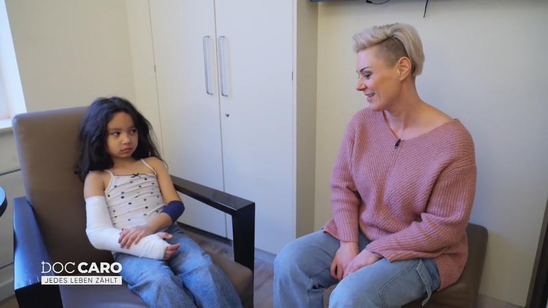 Tapfere Patientin auf dem Weg der Besserung